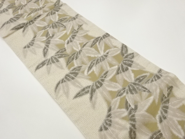 桃山笹尽くし模様織出し袋帯